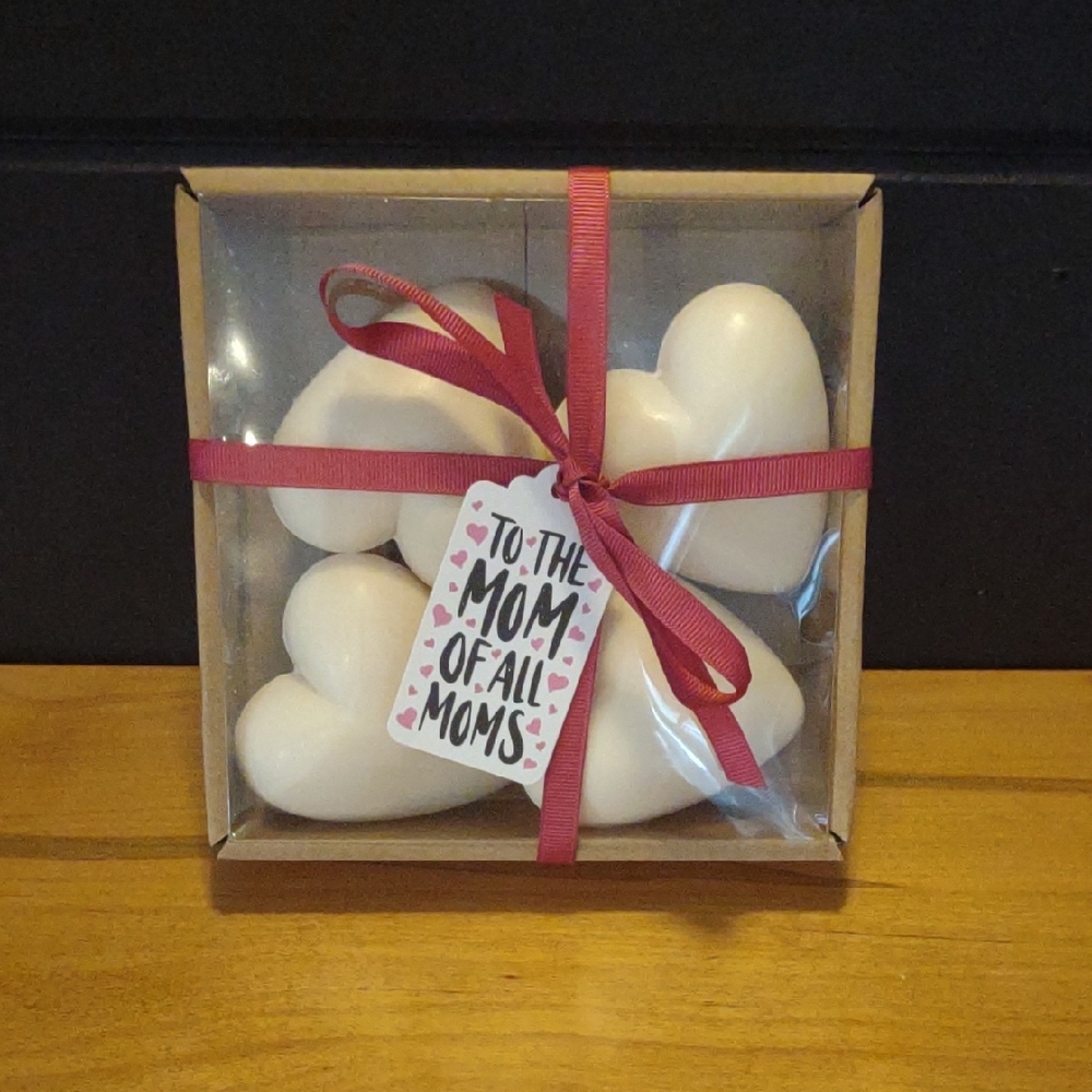 New‎ Heart-Shaped Bath Soap Set (4)